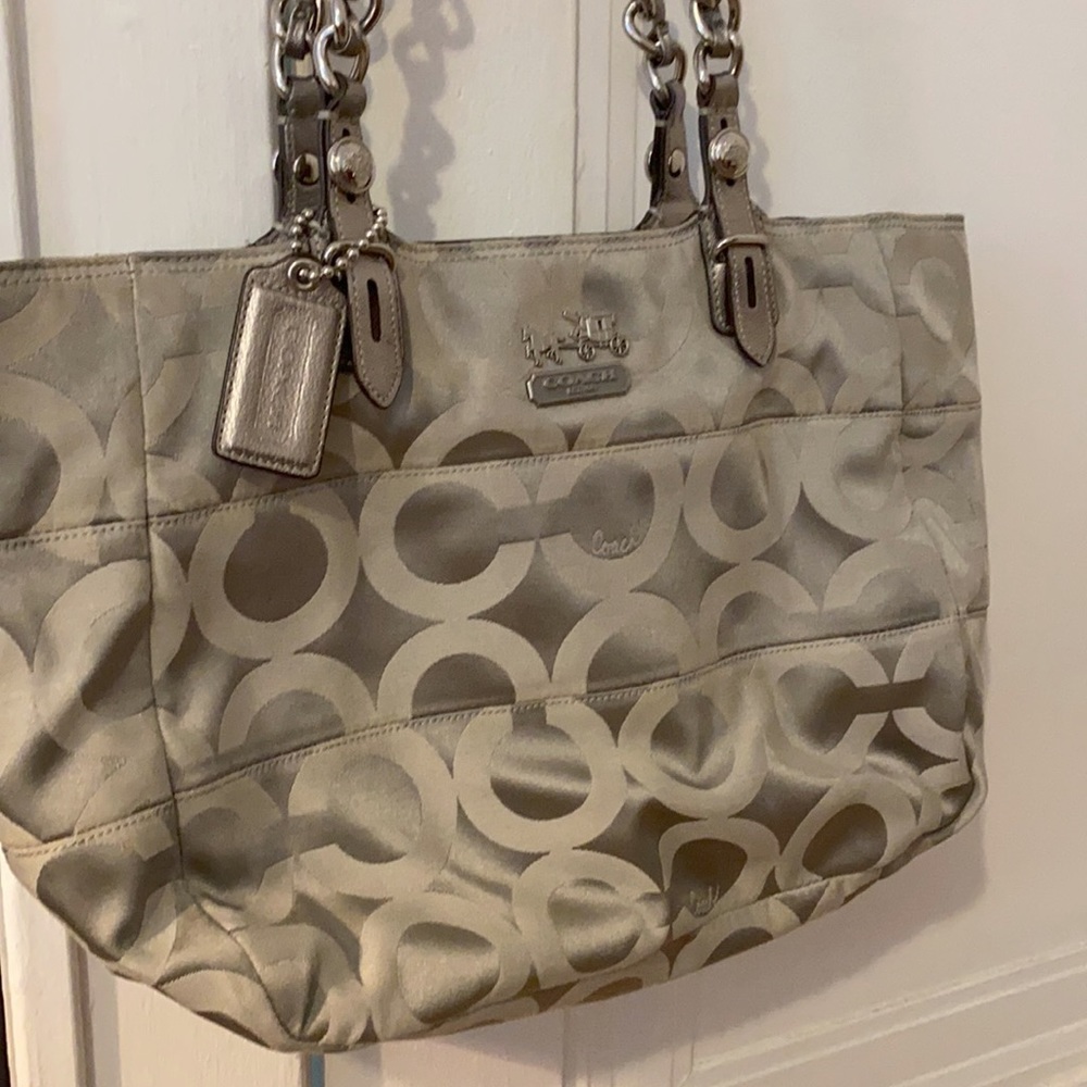 Coach Madison Tribeca Op Art Signature Tote Purse